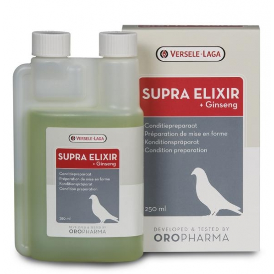 Preparat kondycyjny i na pierzenie dla gołębi Versele-Laga Oropharma Supra Elixir | Mojgolab.pl