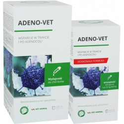 CENTRUM ZDROWIA GOŁĘBI Adeno-Vet 250ml - wsparcie w trakcie i po adenocoli