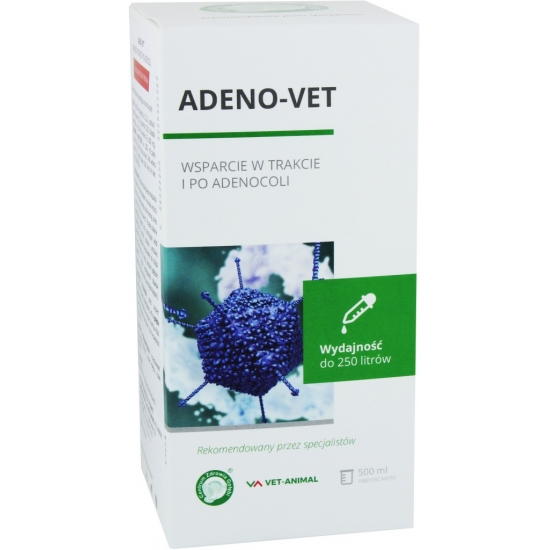 CENTRUM ZDROWIA GOŁĘBI Adeno-Vet 500ml - wsparcie w trakcie i po adenocoli
